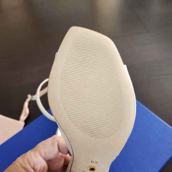 Brand New Stuart Weitzman White Allison 85 Sandal Size 39 (8 1/2) - Picture 4 of 5